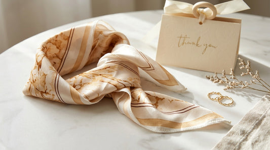 Golden Essence | Luxury Silk Scarf