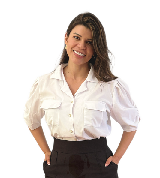 Elegant Wide-Leg Trousers with Classic White Shirt