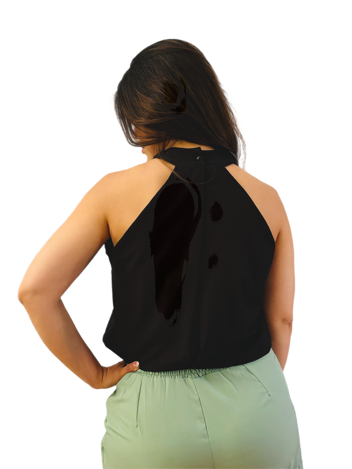 Halter Back Top & Flowy Pants