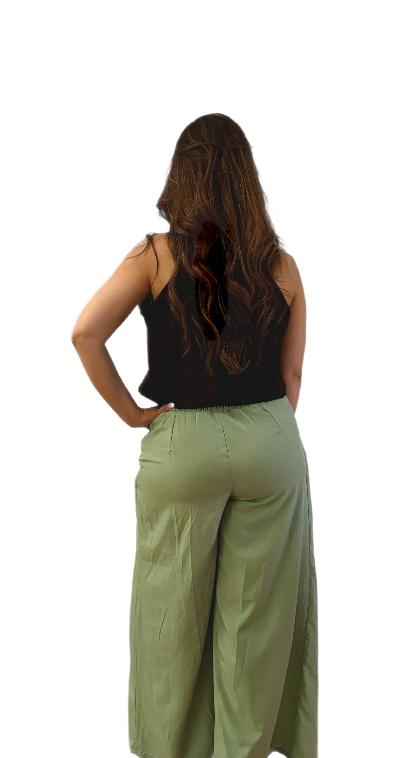 Halter Back Top & Flowy Pants