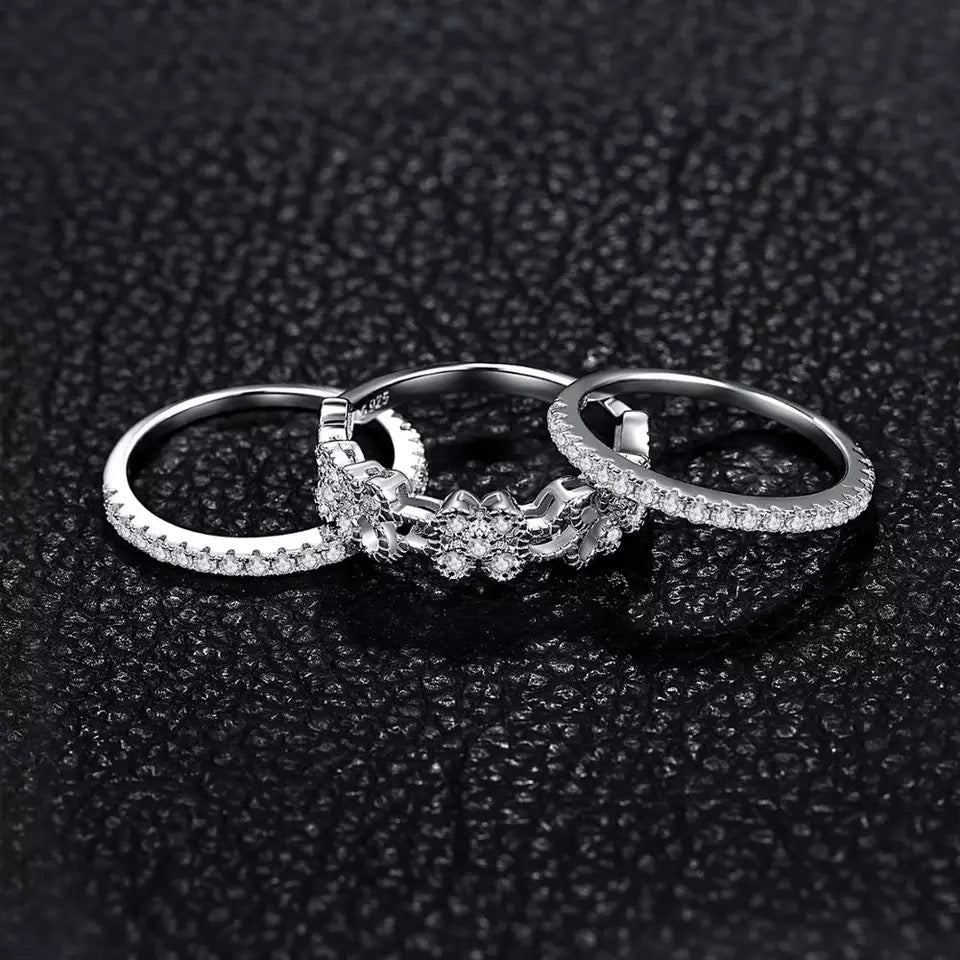 Silver- Ring Set