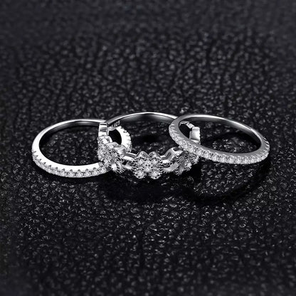 Silver- Ring Set